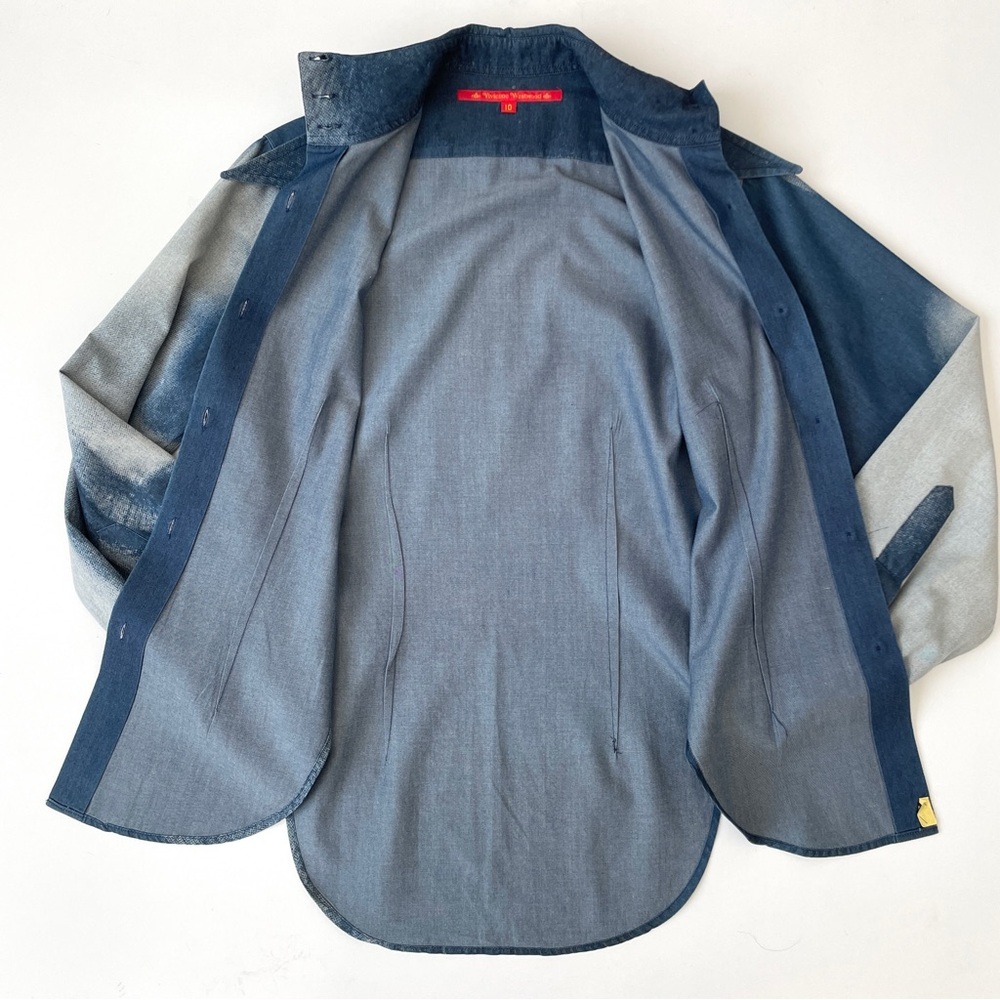 Vivienne Westwood Vintage F/W Archive 1992 Always On Camera Chambray Button-Up - Picture 13 of 16